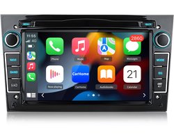 JUNSUN Autoradio voor Opel Astra Corsa Meriva Zafira Carplay Android 14 GPS Navi WIFI BT DAB+ SWC USB DSP