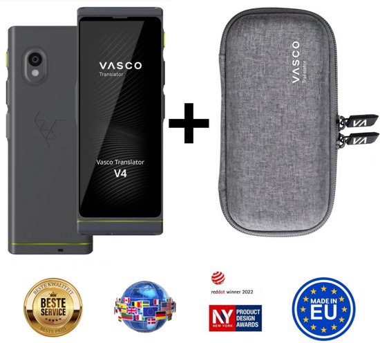 Vasco Translator V4 Taalvertaler Stone Gray met Hoes - Vasco - €379,00