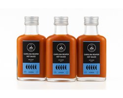 Saus Met Pit - Hete Harry - Carolina Reaper Hot Sauce - 3 Pack