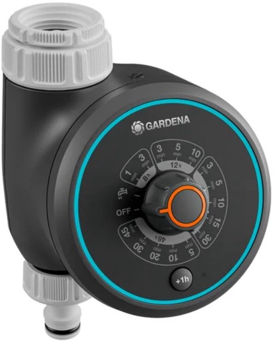 Gardena Water Control Easy elektronische bewateringscomputer met 15 programma’s, draaiknop, handmatig instelbaar