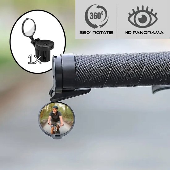WEST BIKING-Rétroviseur de guidon de vélo, petit miroir convexe, accessoires de vélo de route, VTT flexible, 360