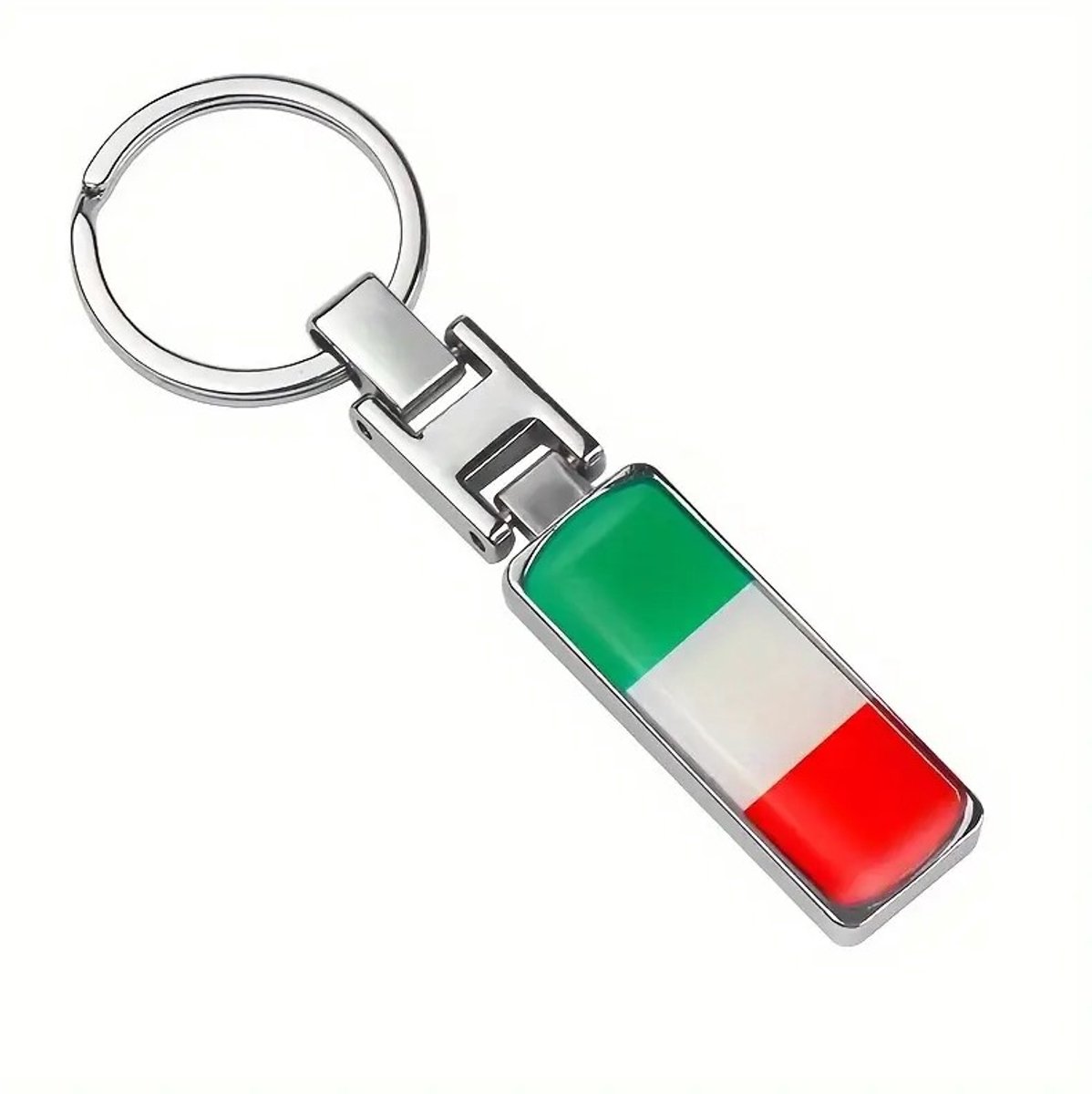 Ulanax® | Sleutelhanger Italiaanse vlag - Italië - Vlaggen van landen van de wereld - Rood/wit/groen