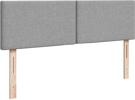 vidaXL Lit ottoman avec matelas, 140 x 200 cm, tissu, gris clair