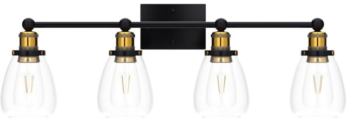 Vintage glazen wandlamp, 4 industriële wandlampen, vlammend licht, voor studio, bar, hotel