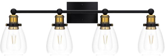 Industriële Vintage Ronde Geribbelde Glazen Hanglamp - Retro Loft Stijl 1 Stuk Groen Glas Messing