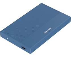 Switss® - 2,5 inch HDD/SSD Behuizing - USB-C & USB-A - UASP SATA III - Tot 4TB - Blauw