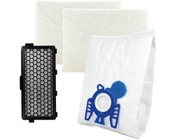 Multaparts® stofzuigerzakken set met filters geschikt voor Miele Complete C2, Complete C3, S5, S8 serie | Set met stofzuigerzakken type GN (10 x), motorfilter (2 x), HEPA filter