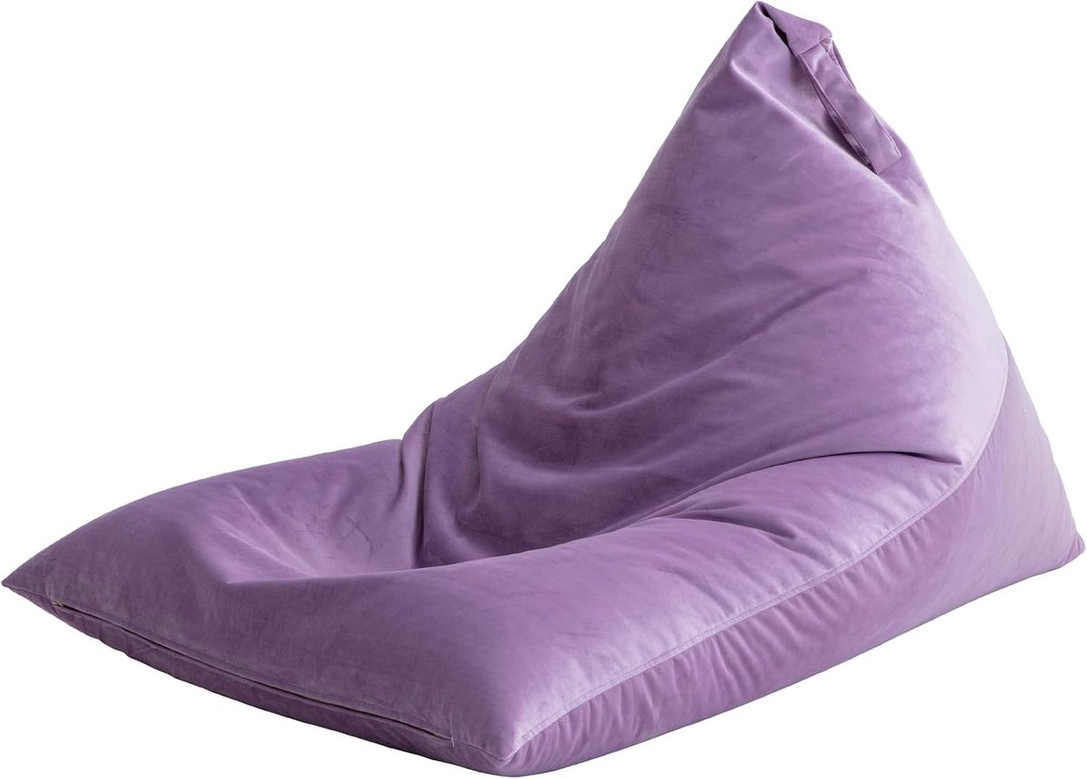 Comfortabele en Stijlvolle Fluwelen Zitzak Hoes voor Volwassenen en Tieners, Zonder Vulling