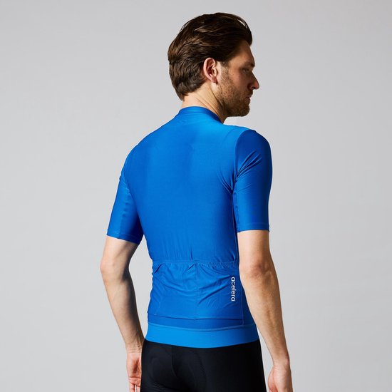 Acelera Essential Wielershirt - Fietsshirt Heren Korte Mouw - Wielrenshirt - Fietskleding - Blauw - Maat L van Acelera — afbeelding 2