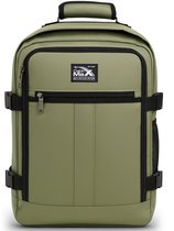 CabinMax Metz Reistas – Handbagage 24L Wizz Air – Rugzak Transavia - Schooltas - 40x30x20 cm – Compact Backpack – Lichtgewicht – Bodo Groen