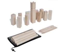 vidaXL Houten Kubb spel set