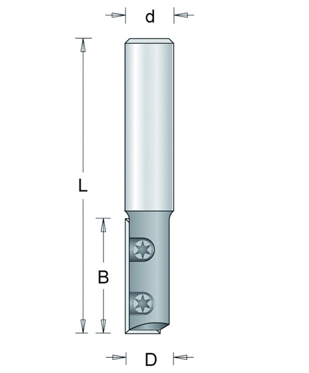 Groeffrees 450-8 12X30Mm Hm W-Mes 8Mm