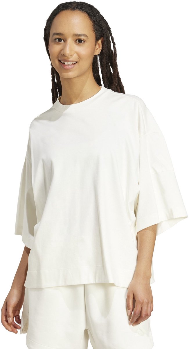 ADIDAS w all szn sl t Sport t-shirt korte mouw dames Wit