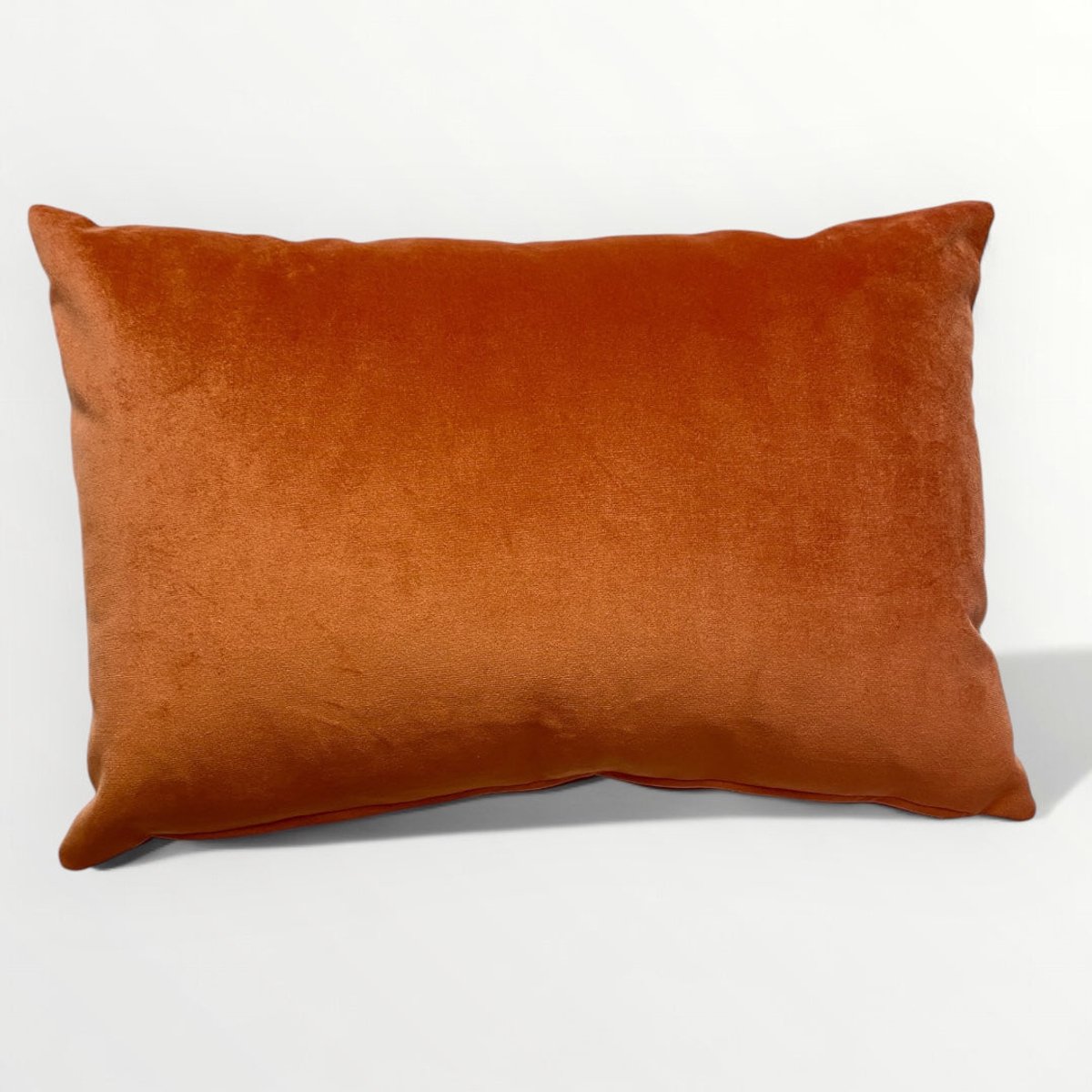 Sierkussen Velvet Oranje 45x30 cm - Warm Oranje - inclusief binnenkussen - Warm, zacht, minimalistisch, zacht interieur - Linen & Grace