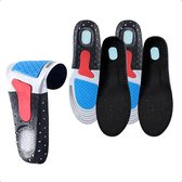 Medure® 2 paires - 40-46 - Semelles en gel - Semelles pour épine calcanéenne - Noir - Semelles de soutien - Rehausseur de talon - Tendon d’Achille - Chaussures de travail homme - Femmes - Femme - Rehaussantes - Tissu éponge - Antidérapant - Sport