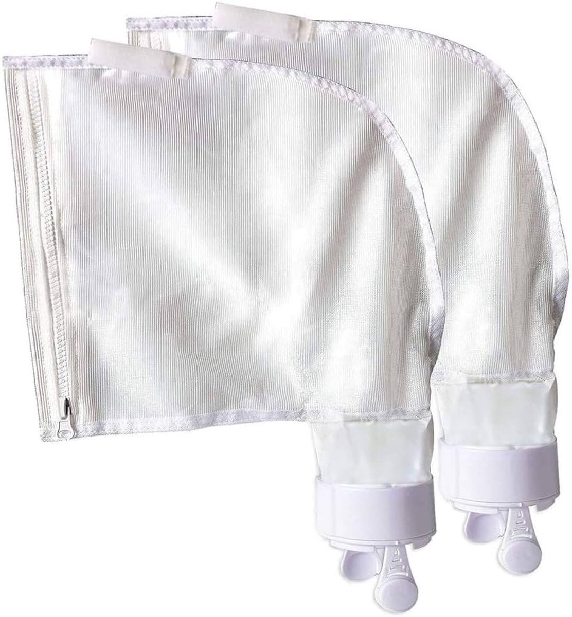 Polyester gaas - Vervangend net voor zwembadreiniger - Zak geschikt voor zwembadslib - Voor Polaris 280, 480 reinigers - Ritssluiting K13 K16 (2 stuks)