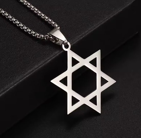 Collier Pendentif Croix Et étoile De David En Argent - Neuf Avec étiquettes, Idéal Cadeau