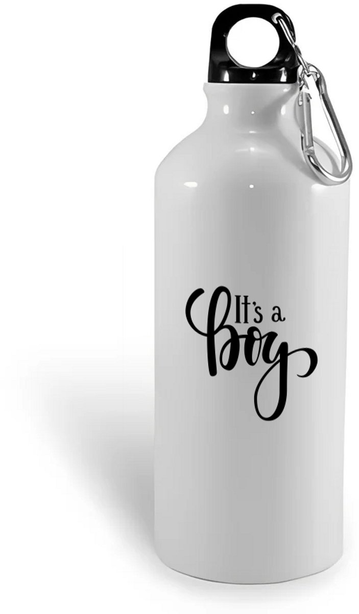 Hacebo® - It's a boy waterfles - It's a boy - baby's - Jongetje geboorte cadeau - Geboorte jongen cadeau - it's a boy kraam cadeau - Cadeau pakket - babyshower - baby - cadeau - kado - geschenk - gift - water fles - 400ML