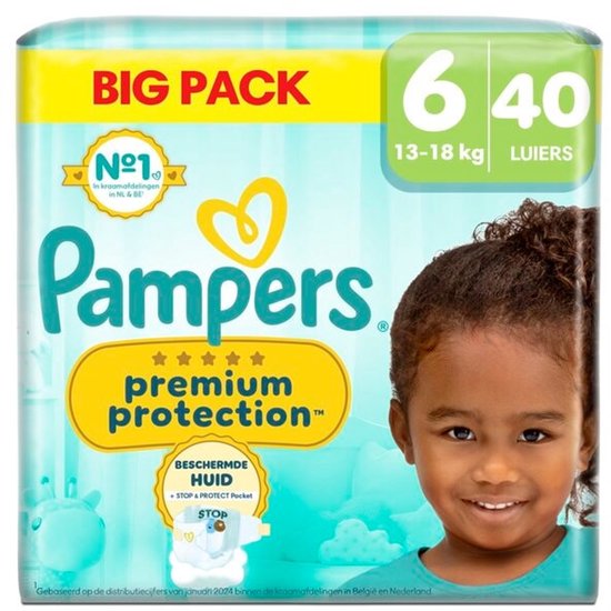Tot 60% korting op Pampers luiers en of billendoekjes