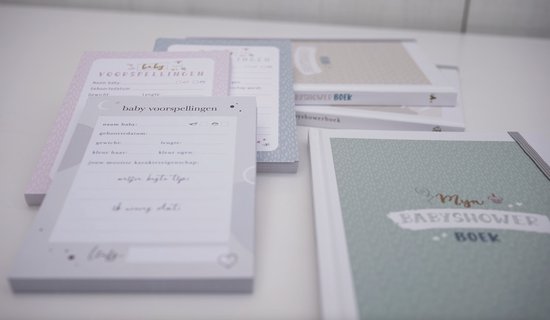 Maan Amsterdam Babyshower boek - Eclipse - incl 30 babyshower invulkaarten om in te plakken