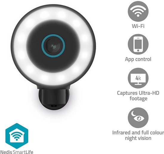 Nedis SmartLife Beveiligingscamera Buiten 4K met Nachtzicht - Nedis - €89,99