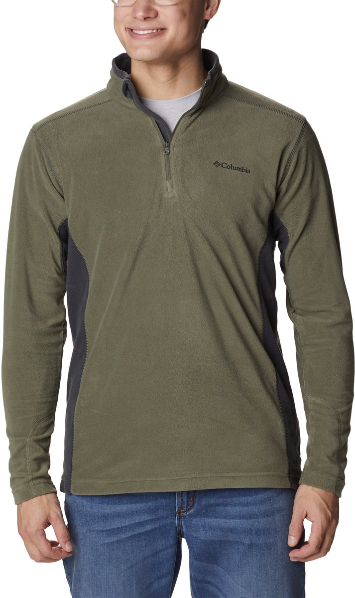 Columbia Klamath Range™ II Half Zip Heren Outdoortrui Stone Shark Groen