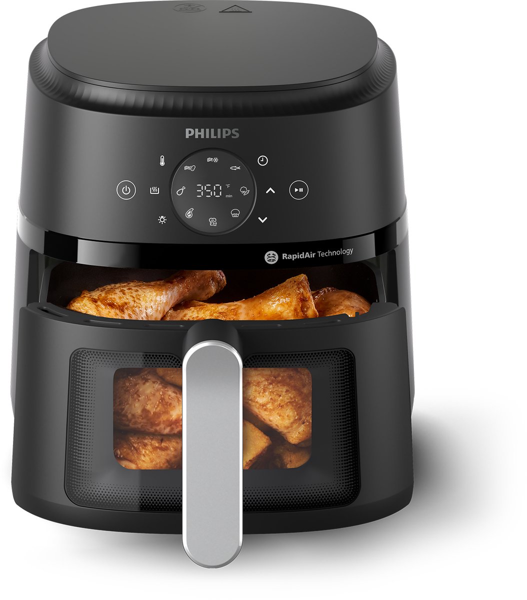 Philips 2000 Series NA221/00 Airfryer 4,2L – RapidAir, 13 kookstanden, weinig vet, kookvenster, touchscreen - Afbeelding 5