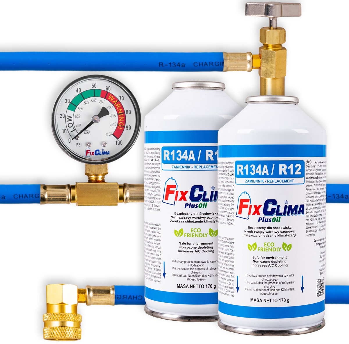AIRCONDITIONING VULSET R134A AGENT 2 X GAS