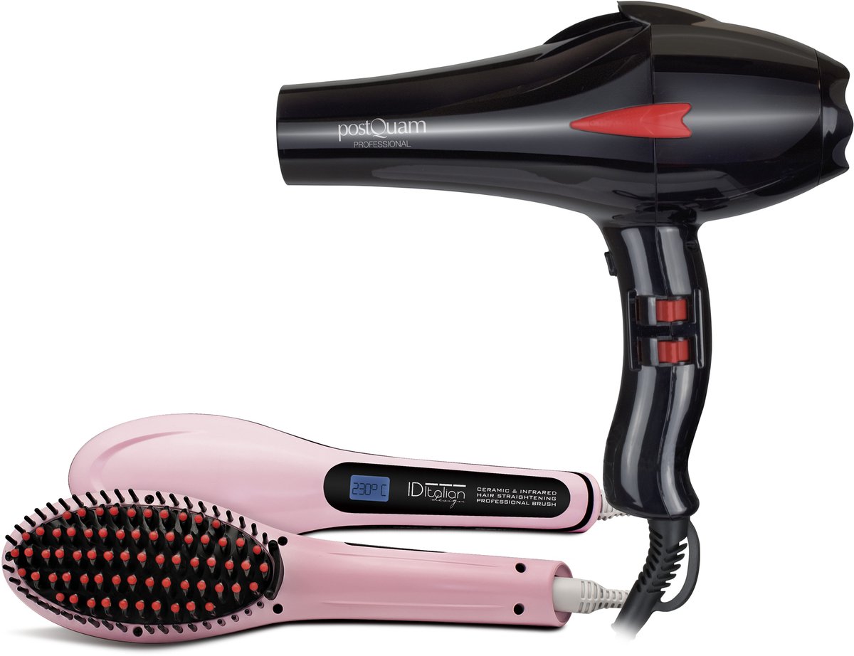ITALIAN DESIGN ELECTRICAL ITEMS PROFESSIONEEL PAKKET IONISCHE HAARDROGER+ STEILBORSTEL ID