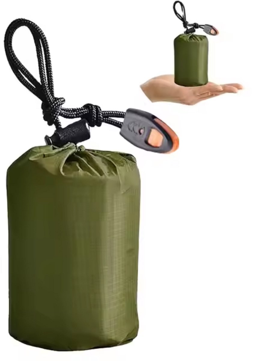 LumiWay Nood Slaapzak - Nooddeken - Reddingsdeken - Survival Noodslaapzak - EHBO Deken - Isolatiedeken - Thermo Noodtent - Noodpakket - Outdoor Wandelen / Camping / Kamperen & Sport