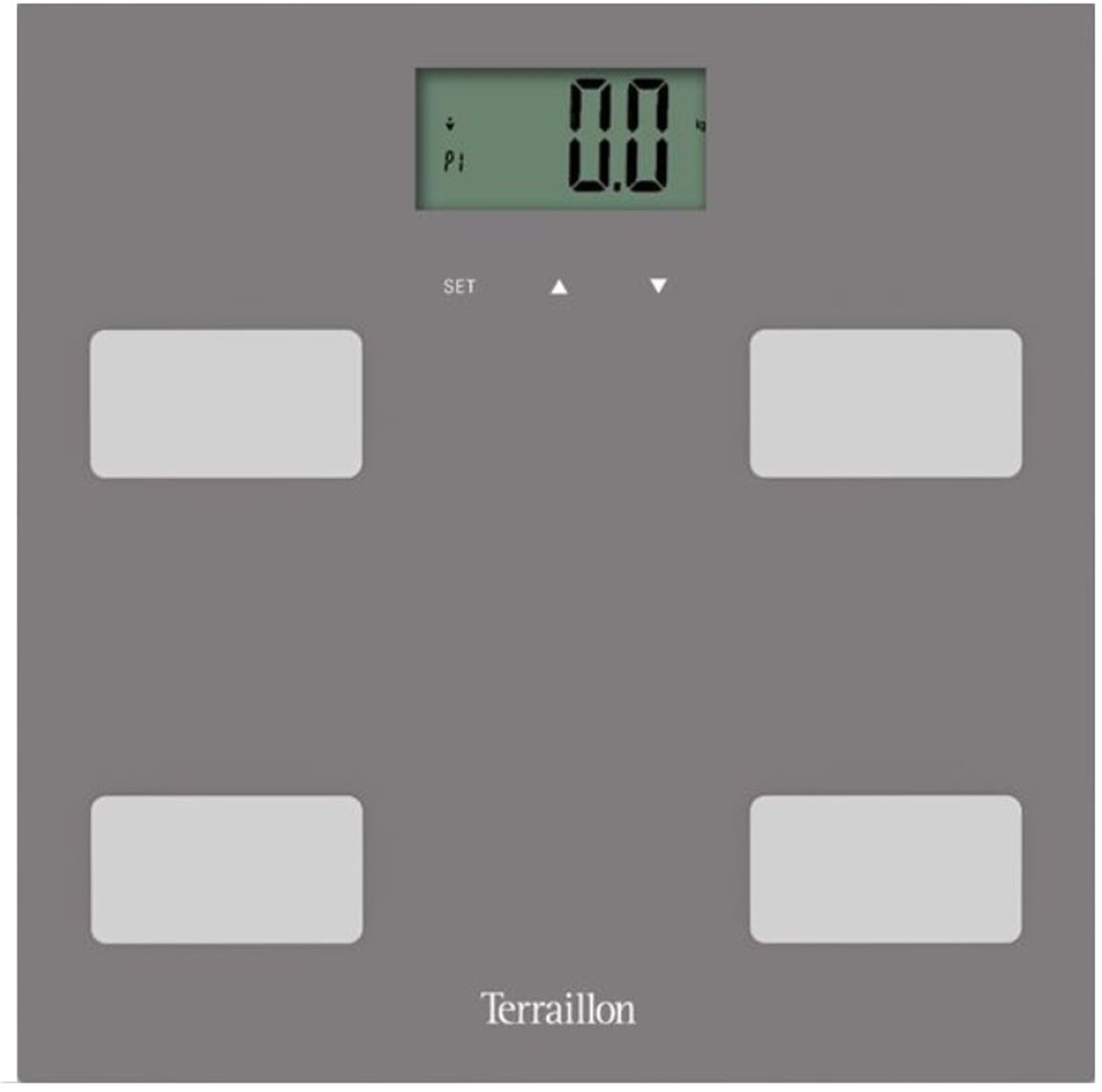 impedantiemeter 160kg/100g grijs - terraillon - CONTROLFIT