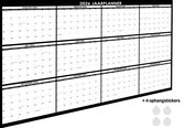 Huurdies- Jaarplanner 2026 - A0 - Zwart - 118x84cm