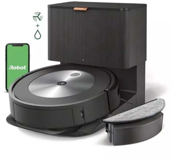 iRobot Roomba Combo j5+ Robotstofzuiger met Dweilfunctie - Objectdetectie en vermijding - Leegstation - Ideaal voor Huisdieren - j5578