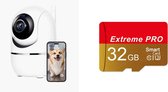 Bol.com ARTHANE Babyfoon Met Camera En App - Babyfoon - Beveiligingscamera - 1080P HD - Wifi - Baby monitor - 360 Graden - Nacht... aanbieding