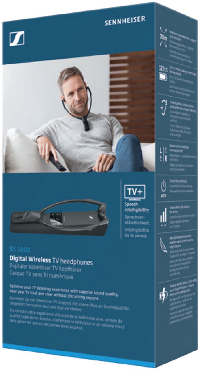 Sennheiser RS 5000 In-ear TV oordopjes Zwart bol