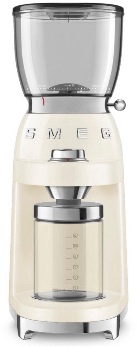 SMEG CGF11CREU - Elektrische koffiemolen - Crème - 30 maalstanden