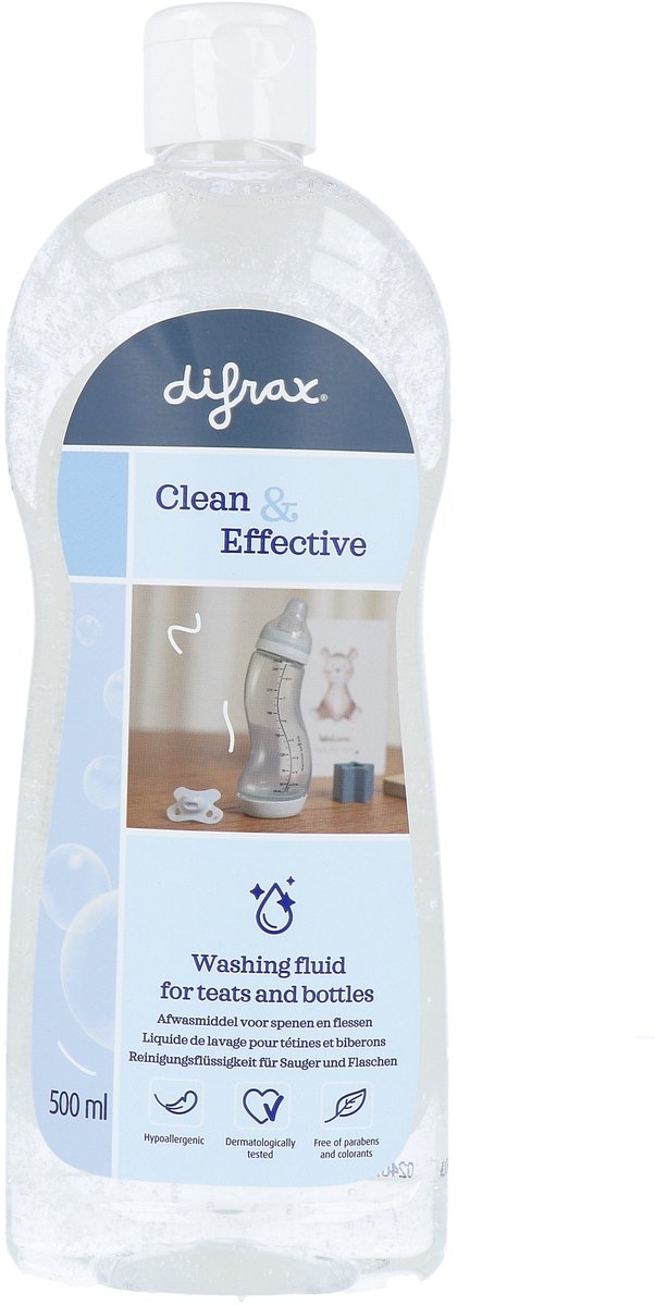 Goedkoopste Difrax Neutral Baby Afwasmiddel voor Babyflessen en Fopspenen - 500 ml