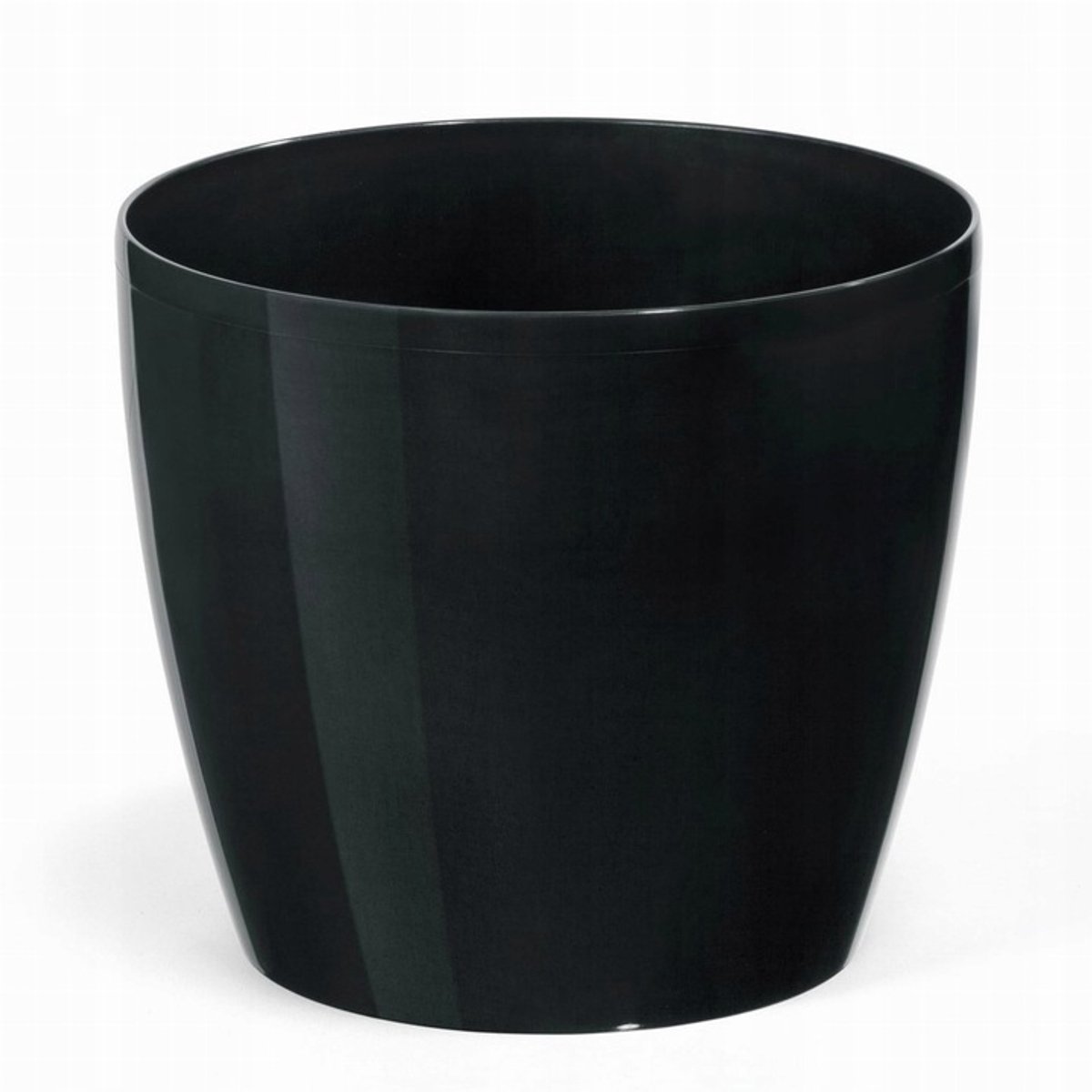 Lamela Magnolia - Bloempot - Kunststof - Zwart - 15,5 cm