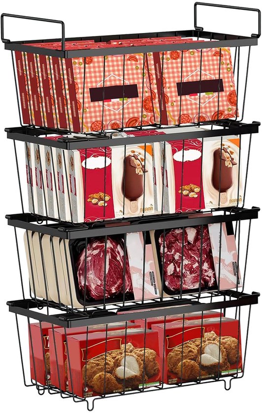 5tlg Kühlschrank Organizer, Stapelbare Küchen