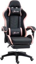 Vinsetto-Gaming stoel-Polyurethaan-65x65x129cm-Roze