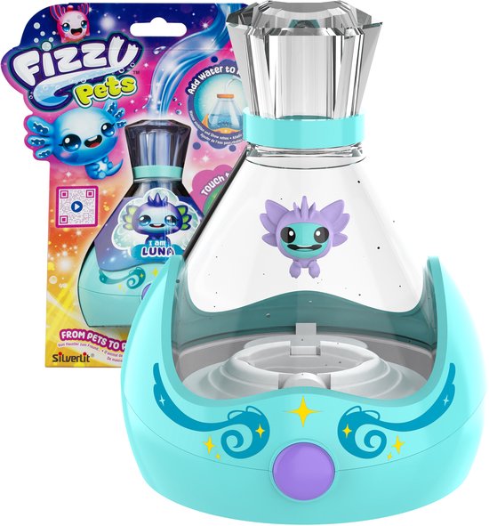Fizzy Pets Interactief Zwemmend vriendje in een fles - Met licht en geluid - Speelfiguur van Silverlit — afbeelding 3