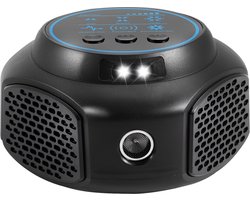 Muizenverjager - Met Flitsen en Geluid - Ultrasone Verjager - voor Binnenshuis - Op Batterij - Zwart - van Saaf