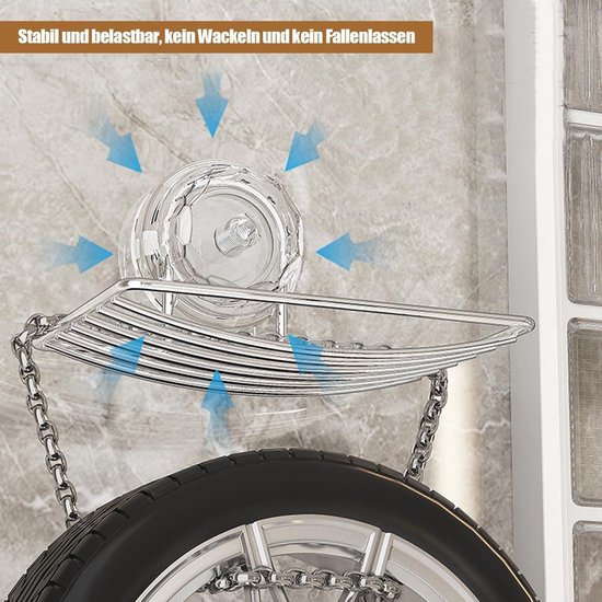Zeephouder zonder boren - Zeepkom Zeephouder Zeepbakje Zeepdispenser voor aan de muur