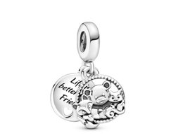 Pandora Original - 799078C00 - Charm Bedel - Bear, Fox & Squirrel Dangle Charm