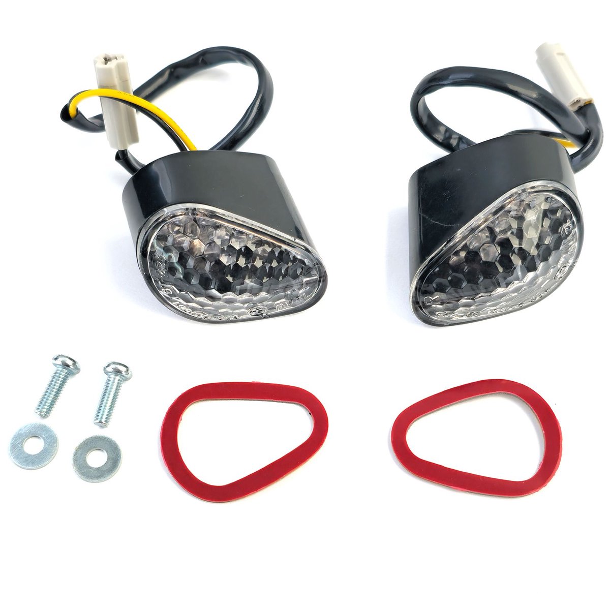 LED Kuip knipperlichten Helder Glas geschikt voor Yamaha R1 2008 t/m 2009 Set Links & Rechts E-gekeurd