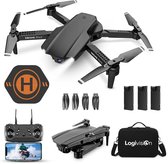 Logivision E99 Drone - Drone met 4K Camera - Mini drone - Drones - Voor Kinderen/Volwassenen - Drone DJI - Tot 90 Minuten Vliegen - Inclusief Opbergtas, Landing pad, 3 Batterijen
