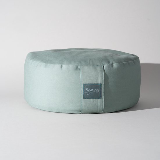 Coussin de méditation Ryce® - Yoga - Katoen - Sarrasin - Vert menthe