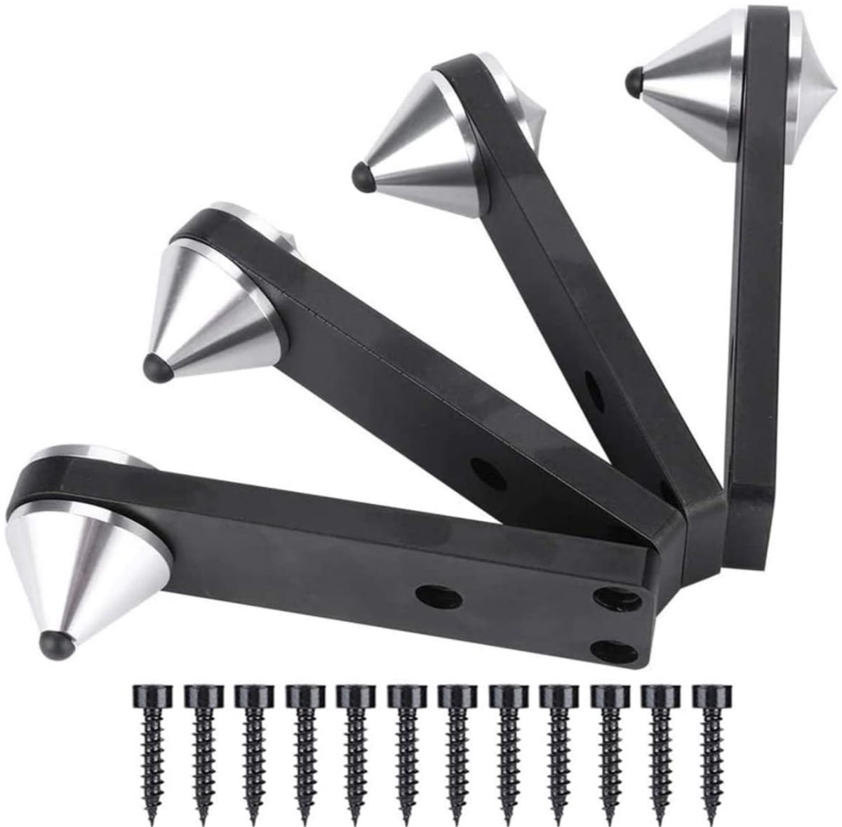 Aluminium luidsprekerspikes - stootvaste spikes voor luidsprekers - 4 stuks