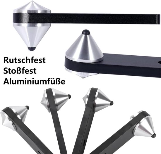 4x Aluminium Luidspreker Spikes voor Isolatie en Stabiliteit van Merkloos — afbeelding 3