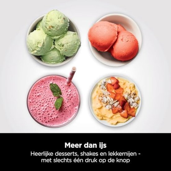 Ijsmachine - Ijsmaker - Sorbet Maker - Smoothie Bowl Maker - Milkshake Machine - 7 Programma’s - 1.4L Ijsbereider - Inclusief 3 Trays - Automatische Ijsmachine - Tuya Compatibel - Zwart Koper - Dessert Maker - Gelato Maker van Merkloos — afbeelding 5